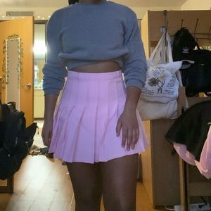 Bubblegum pink mini skirt